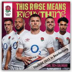 Multicoloured Calendars Danilo England Rugby Calendar 2025