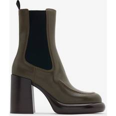 Burberry Chelsea Boots Burberry Leather Wedge Chelsea Boots - Loch