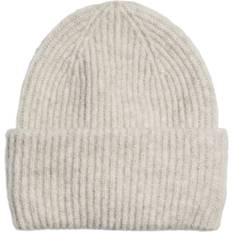 Ganni Oversized Wool Rib Knit Beanie - Brazilian Sand • Pris »
