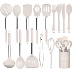 Umite Chef Utensil Set, 15 pcs Silicone Cooking Turner Tongs Spatula Spoon Kitchen Utensil