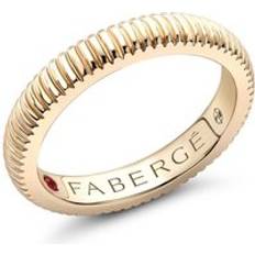 Colours of Love 18ct Yellow Gold Fluted Band Ring