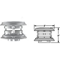 Chimneys M & G Duravent 3PVP-VC 3 Inch Pellet Vent Pro Vertical Cap Stainless Steel