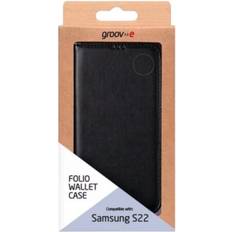 Samsung Galaxy S22 Ultra Wallet Cases Groove Samsung s22 flip card holder wallet phone case cover