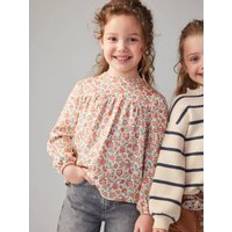 Florals Blouses & Tunics Children's Clothing Vertbaudet Floral Blouse for Girls ecru