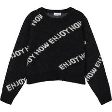 Nero Maglioni di Lana Name It Pullover Niword - Nero/Bianco