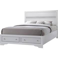 Queen - White Beds Matrix Queen Bed 50.5 H x 64.0 W x 83.5 D in - White