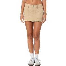 Beige - Short Skirts Edikted Metal O-Ring Miniskirt