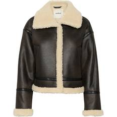 Shearling - Women Jackets Soaked in Luxury Elora Jacket - Brown