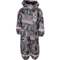 8000 Lumipuvut Lindberg Vattnadal Rain Baby Overall Fleece - Anthracite