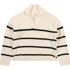 6-9M Striktrøjer Børnetøj Vero Moda Girl Bluse Strik VmLuna Birch/Black Girl 11-12 år 146-152 Bluse
