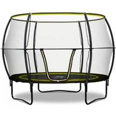 10ft trampoline with enclosure Rebo Base Jump Garden Trampoline With Halo II Enclosure 10ft Black One Size