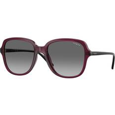 Solglasögon Vogue Eyewear Vo5601s Fyrkantiga Solglasögon - Transparent Körsbär/Tonad Mörkgrå