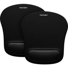 Tecknet Mouse Mat 2 Pack With Memory Foam Rest