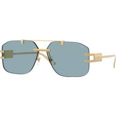 Versace Men Sunglasses Versace Lunettes De Soleil Damier Plaque - Noir
