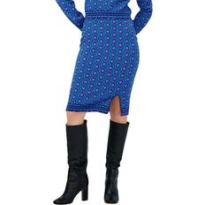 Turquoise - Women Skirts Diane Von Furstenberg Gusta Wool-Blend Pencil Skirt