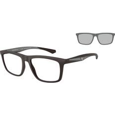 Emporio Armani EA4235 Clip-On Solglasögon - Brun