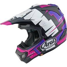 Pink Motorcycle Helmets Arai Mx-v Evo Battle Off-road Helmet