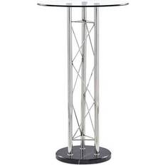 Glass Bar Tables Global Furniture USA D208BT Black & Clear Glass Bar Table