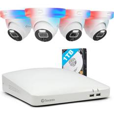 Swann 1080p HD Security Camera System 8-Ch White DVR with 1TB HDD 24/7 Home Surveillance