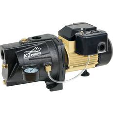 Plumbing K2 Pumps 3/4 HP Cast Iron Shallow Well Jet Pump, 115/230V, Lead-Free, WPS07502K