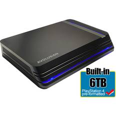 Avolusion Avolusion pro x 6tb usb 3.0 external gaming hard drive ps4 pro, slim, 1st gen Black 6 TB