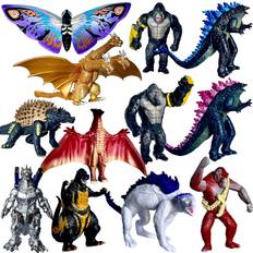 Set of 12 Godzilla Kong The New Empire Dinosaur Dragon Toys