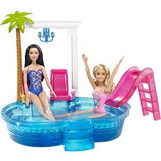 Barbie FARIA CA LLC, Barbie Glam Pool Party Playset with Themed-Accessories