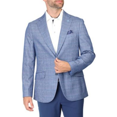 Blue Coats Tailorbyrd Men's The Great Glen Plaid Sportcoat Cobalt blue 40L