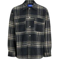 Geruit Tops Jack & Jones Jorvesterbro Check Overshirt Ls SN Olijfgroen/Zwart/Wit