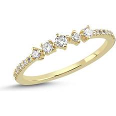 Noelle ring 14kt. guld m. 0,21ct. W/SI