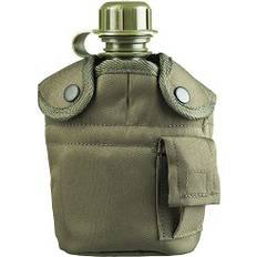 Green Water Canisters Mil-Tec Field Bottle Plastic Olive One Size