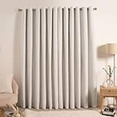 Curtains & Accessories OHS Pair Of Boucle Curtains Eyelet Blackout 167cm x 228cm