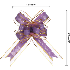 Purple Gift Wrap Ribbons Unique Bargains 10pcs Large Pull Bow Love You Gift Wrapping Bows Ribbon Organza Purple 9 Inch