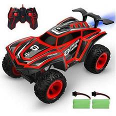 DEERC 1-12 Scale Remote Control Car with 4WD Off Road Rock Crawler 2.4 Ghz Terrain Monster Truck