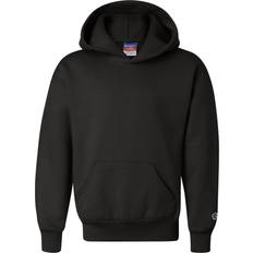 Champion Tops Champion Boys' Big Powerblend Eco Fleece Pullover Hoodie, Black