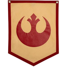 Beige Flags & Accessories Oxford Pennant Star Wars Rebel Crest Camp Flag - Cream No Size