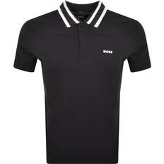 Cotton Polo Shirts HUGO BOSS Paule Interlock Polo Shirt - Dark Blue