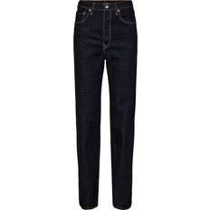 Levi's Ribcage Full Length Cour Kvinde Dark Indigo Flat Finish Skinny Jeans Straight Fit hos Magasin