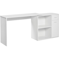 Bed Bath & Beyond 180° Corner Storage Shelves Writing Desk