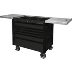 House 41 in. 6-Drawer Slide Top Tool Cart Matte Black