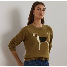 Ralph Lauren Women Sweaters Ralph Lauren Intarsia Beagle Cotton Sweater