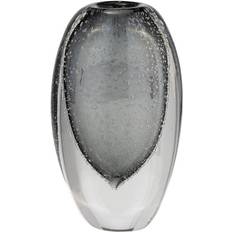 Interior Details Sagebrook Home Glass 9"H Ellipse In Smoke - Grey Vase