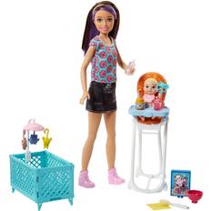 Toys Barbie Babysitting Playset with Skipper