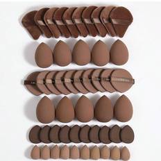Shein 5/10/20/30/40/50/60/80/100PCS Makeup Tools Set Including:10PCS Makeup Sponges For Liquid Makeup+10PCS Mini Makeup Sponges For Liquid Makeup+10PCS Triangle Powder Puffs For Loose Powder And Makeup Setting+10PCS Air Cushion Powder Puffs For Facial Makeup+10PCS Mini Air Cushion Powder Puffs For Facial Concealer Makeup Multicolor