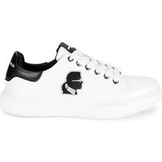 Karl Lagerfeld Men Trainers Karl Lagerfeld Karl Lagerfeld Paris Men's Colorblock Appliqué Leather Sneakers White