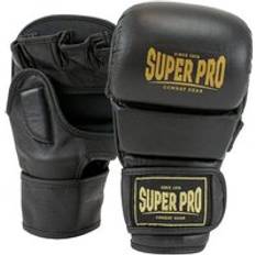 Arts Martiaux Super Pro Gants de MMA cuir Shooter Noir