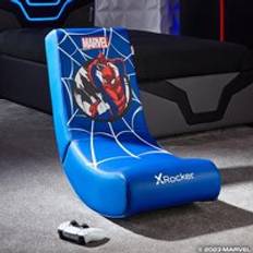 X-Rocker Official Marvel Gaming Chair, Folding Audio Pedestal with Speakers Brown One Size