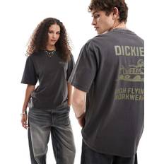 Dickies Sort T-shirt med grafisk flyprint på ryggen-Black