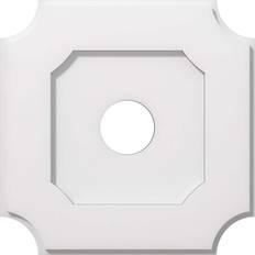 Moulding & Millwork Ekena Millwork P X 8-1/4 in. C X 14 in. OD X 3 in. ID Locke Architectural Grade PVC Contemporary Ceiling Medallion