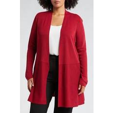 Red Cardigans Anne Klein Monterey Peplum Cardigan